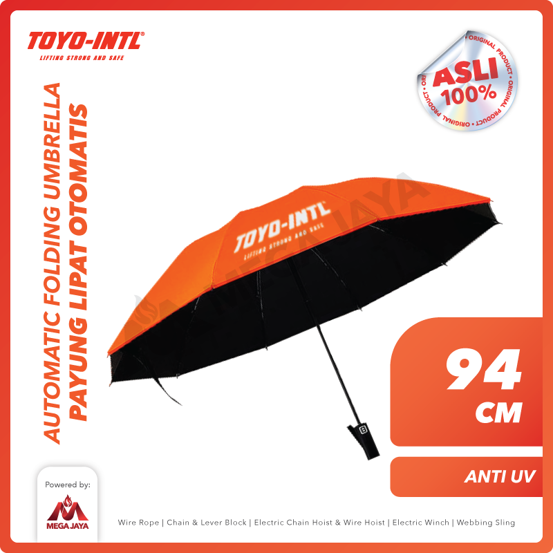 Automatic Umbrella / Payung Lipat Otomatis Anti UV / Payung UV Tombol Otomatis Buka Tutup TOYO-INTL