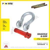 Bow Shackle Omega G209 2 Ton - 1/2" POWERTEC Segel Screw Pin