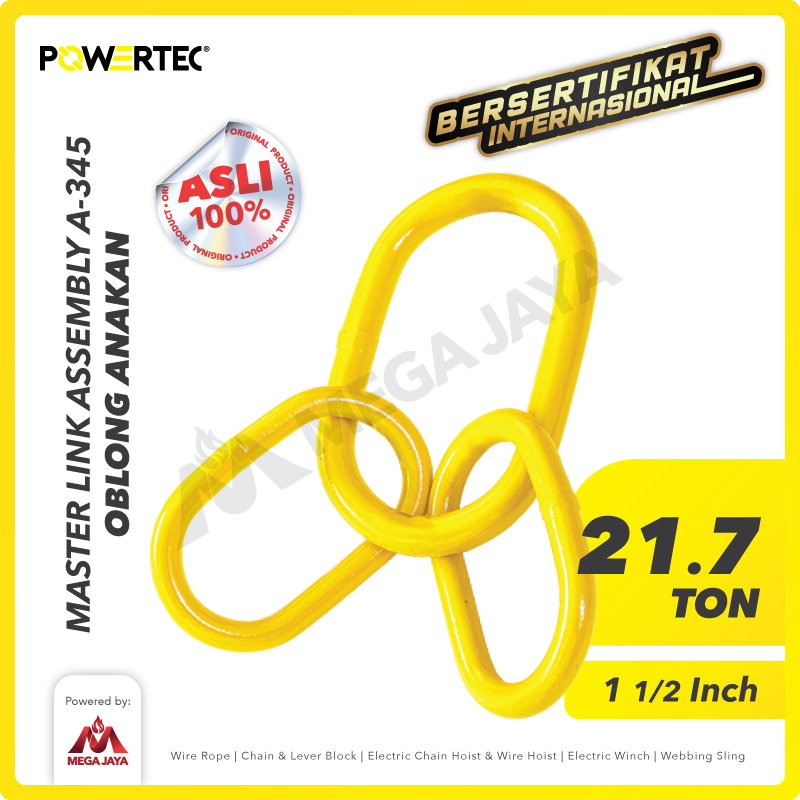 Master Link Assembly A-345 21.7 Ton - 1-1/2" POWERTEC