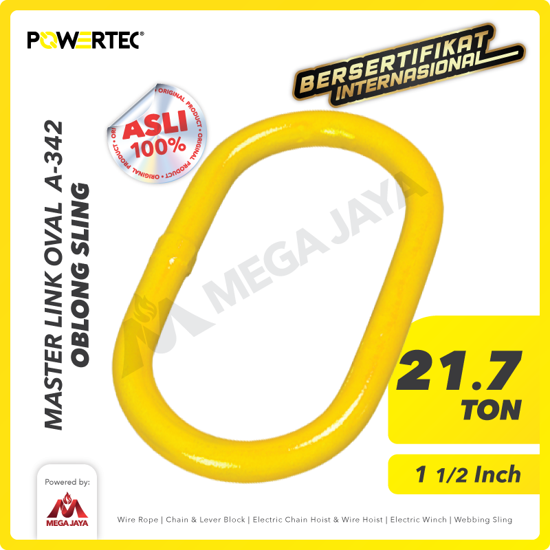 Master Link Oval A-342 21.7 Ton - 1-1/2" POWERTEC