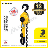 Lever Block / Lever Hoist 3 Ton x 1.5 Meter POWERTEC