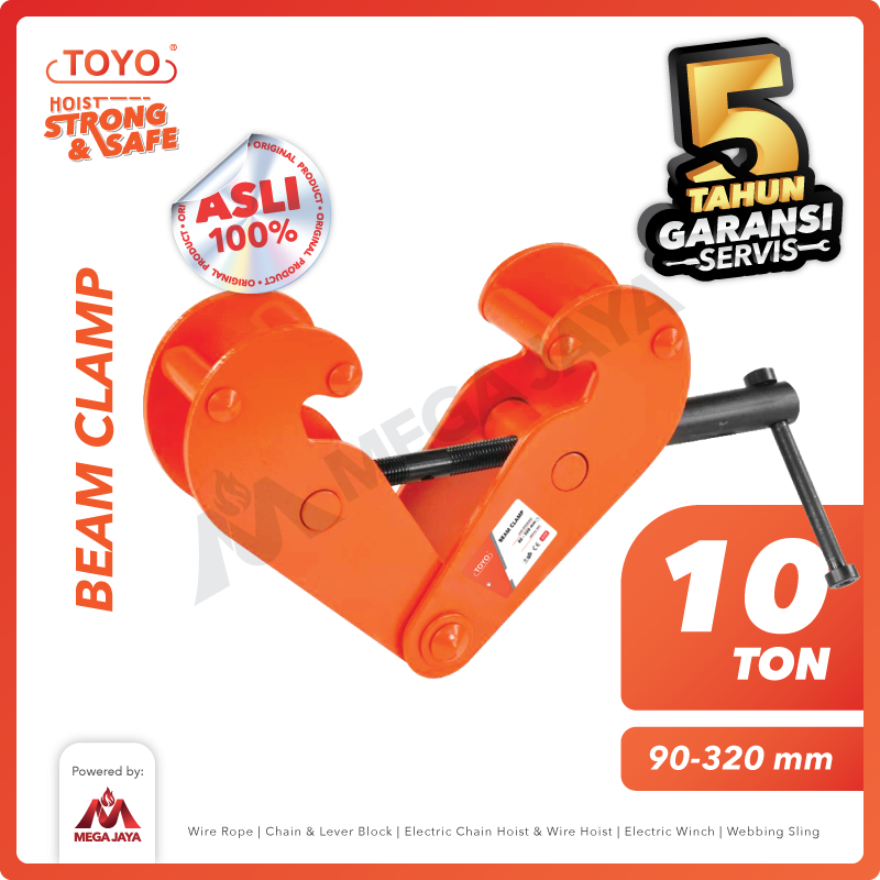 Beam Clamp 10 Ton TOYO - Beam Clamp
