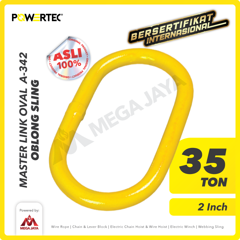 Master Link Oval A-342 35 Ton - 2" POWERTEC