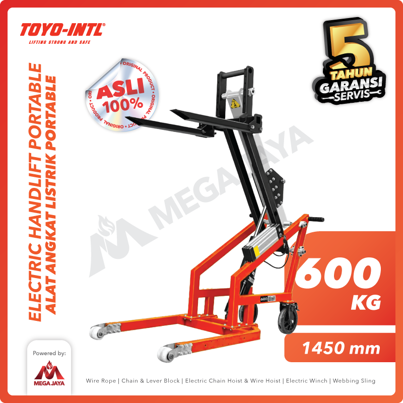 Electric Handlift Portable 600 Kg x 1.5 M TOYO-INTL