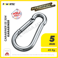 Carabiner / Karabiner SS 304 - 5mm POWERTEC