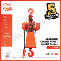 Electric Chain Hoist 10 Ton  x 12 Meter HHBD Series TOYO