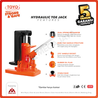 Hydraulic Toe Jack / Dongkrak Sepatu Track 10 Ton TOYO
