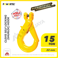 Clevis Self-Locking Hook 22mm - 15 Ton POWERTEC