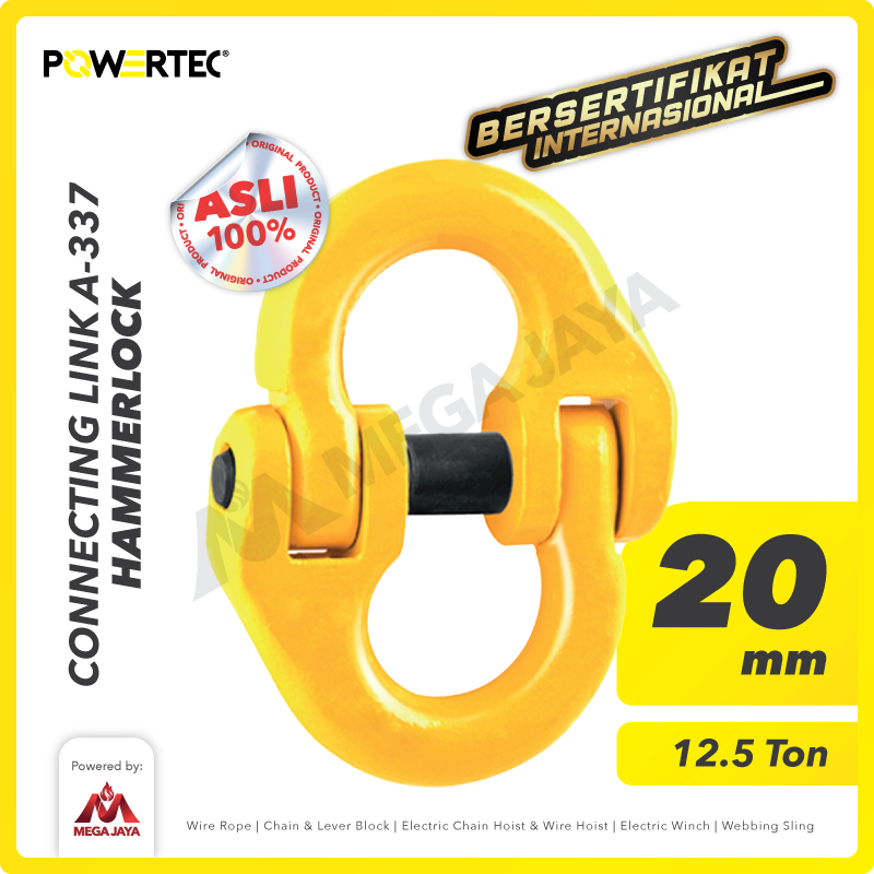Connecting Link / Hammerlock A-337 20mm - 12.5 Ton - 3/4" POWERTEC