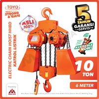 Electric Chain Hoist 10 Ton  x 6 Meter HHBD Series TOYO
