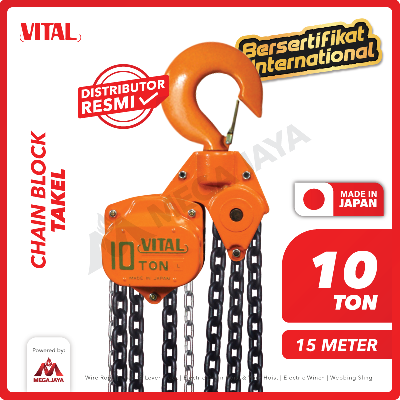 Chain Block / Takel 10 Ton x 15 Meter VITAL