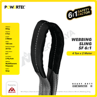 Webbing Sling Belt / Tali Angkat 4 Ton x 2 Meter POWERTEC Double Ply