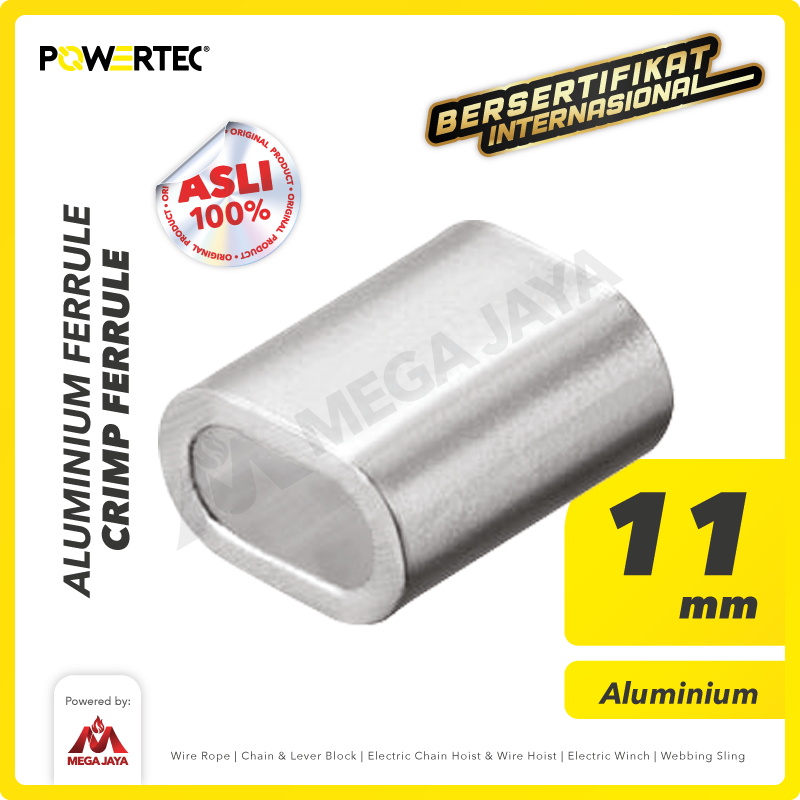 Aluminium Ferrule / Crimp Ferrule 11mm POWERTEC