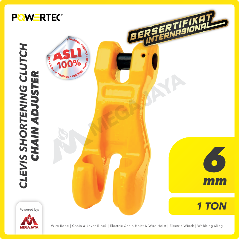 Clevis Shortening Clutch 6mm - 1 Ton POWERTEC