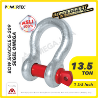 Bow Shackle Omega G209 13.5 Ton - 1-3/8" POWERTEC Segel Screw Pin