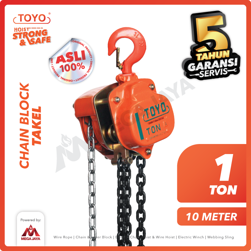 Chain Block / Takel 1 Ton x 10 Meter TOYO