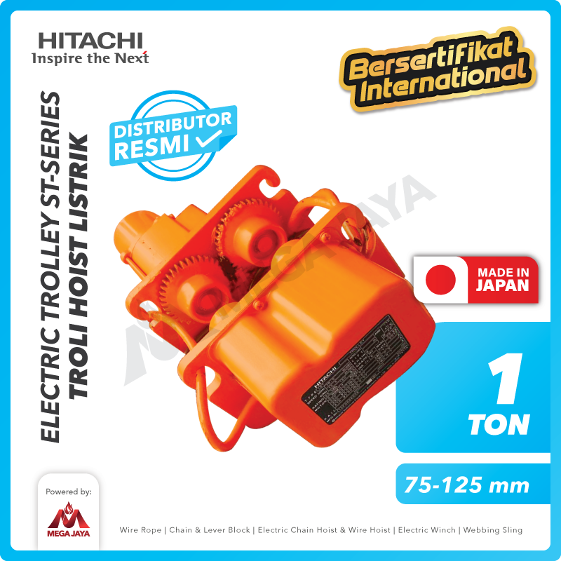 Electric Trolley Girder 1 Ton ST Series HITACHI