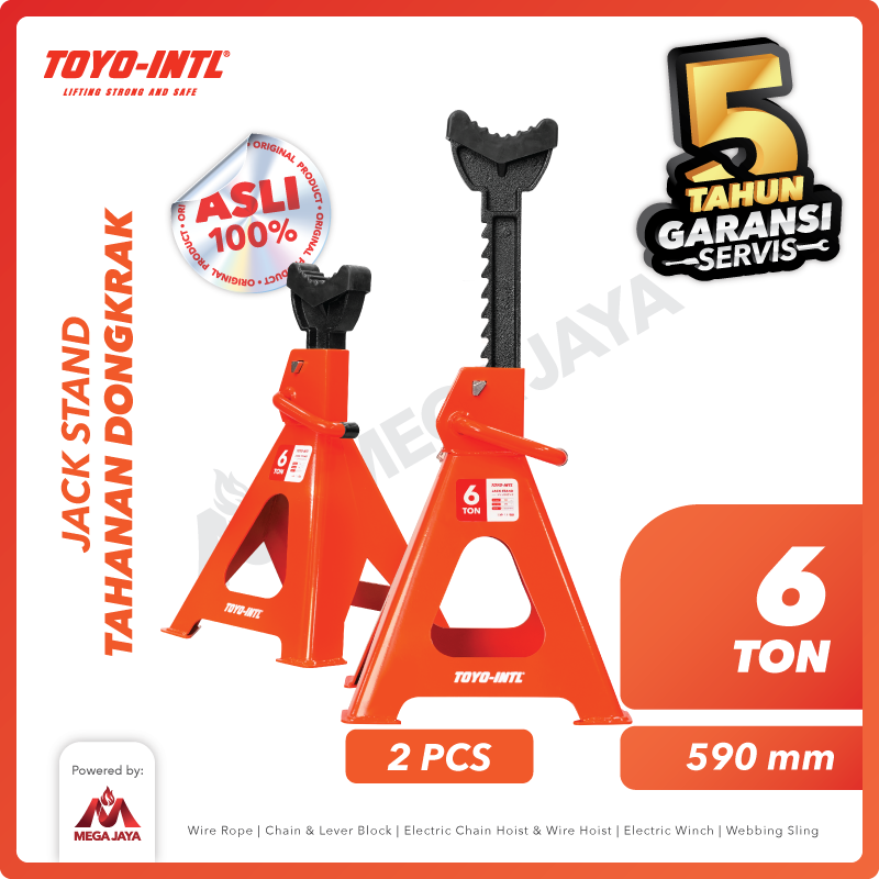 Jack Stand 6 Ton 2 Pcs TOYO-INTL