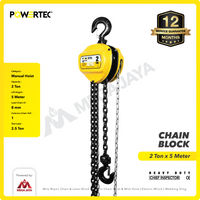 Chain Block / Takel 2 Ton x 5 Meter POWERTEC