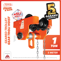 Geared Trolley / Gear Troli Hoist 1 Ton x 5 Meter TOYO