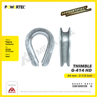 Thimble Wire Rope Kausen Sling G-414 HD 64mm - 2-1/2" POWERTEC