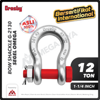 Bow Shackle Omega G2130 12 Ton - 1-1/4" CROSBY Segel Bolt Type