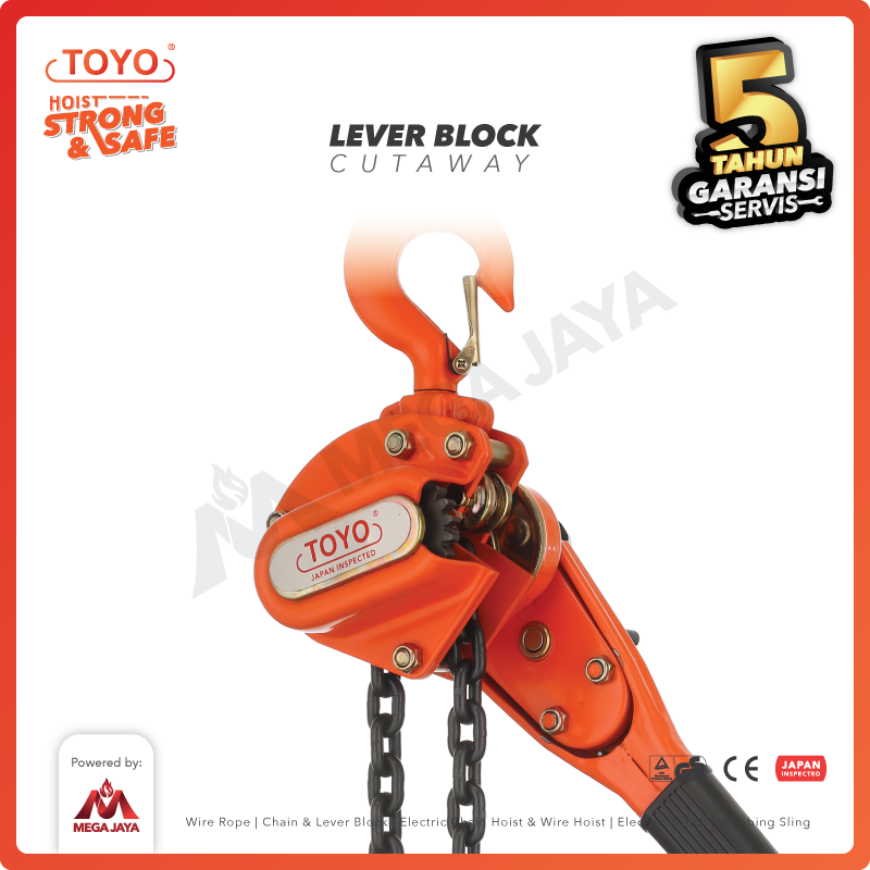 Lever Block / Lever Hoist 3 Ton x 3 Meter TOYO