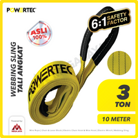 Webbing Sling Belt / Tali Angkat 3 Ton x 10 Meter POWERTEC Double Ply
