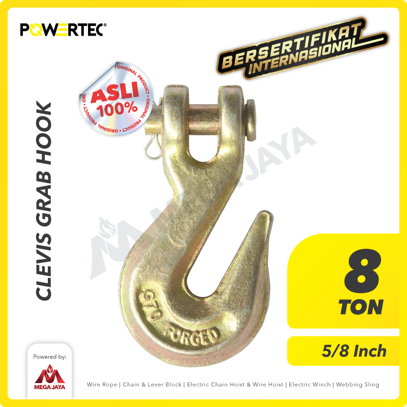 Clevis Grab Hook 5/8" POWERTEC