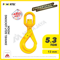 Swivel Self-Locking Hook 13mm - 5.3 Ton POWERTEC