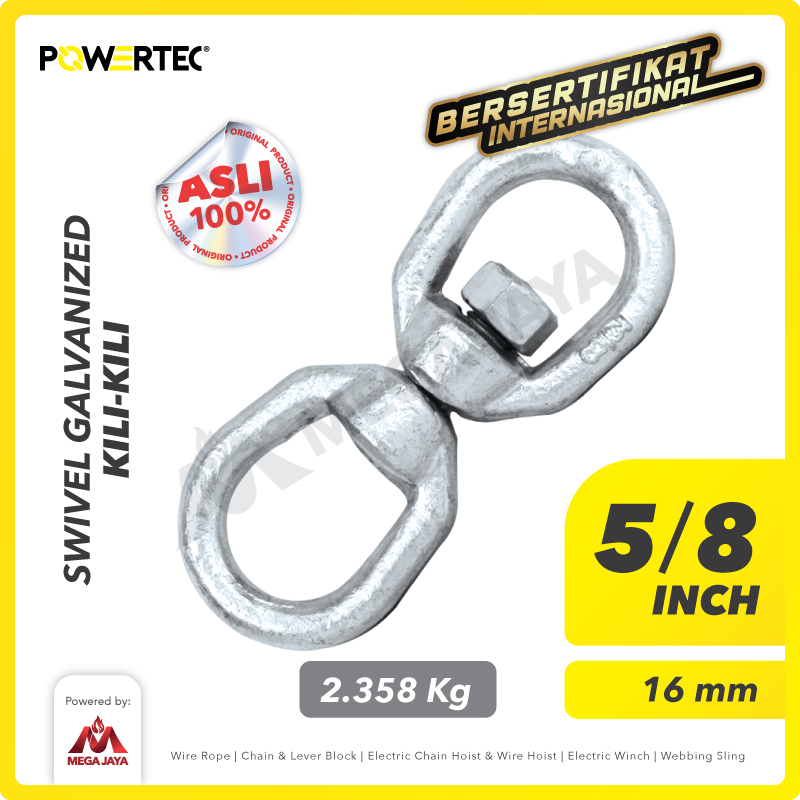 Swivel Galvanized / Kili kili 5/8" - 16mm POWERTEC