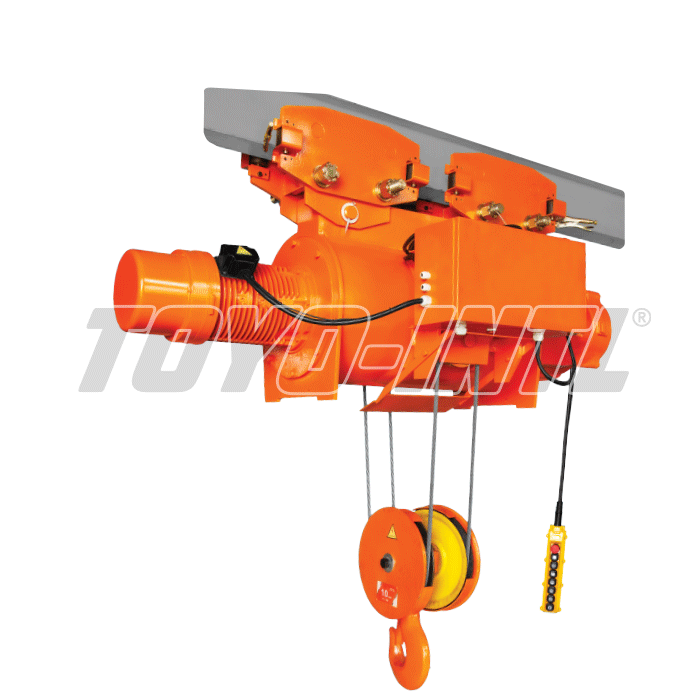 Electric Wire Rope Hoist 3F Toyo SH + Trolley 10 T x 12 M