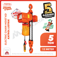 Electric Chain Hoist 5 Ton  x 12 Meter KD Series TOYO
