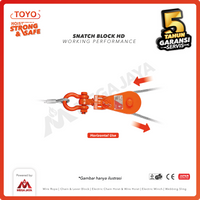 Snatch Block / Pulley Block Hook 4 Ton - 4 1/2" HD 1 Sheave TOYO
