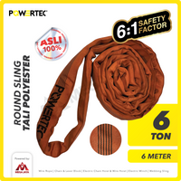 Round Sling / Roundsling 6 Ton  x 6 Meter POWERTEC Double Jacket