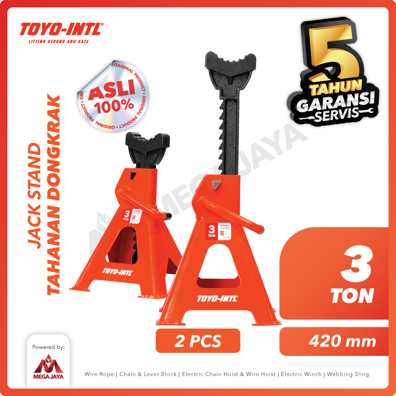 Jack Stand 3 Ton 2 Pcs TOYO-INTL