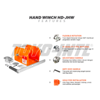 Hand Winch HD 0.5 Ton