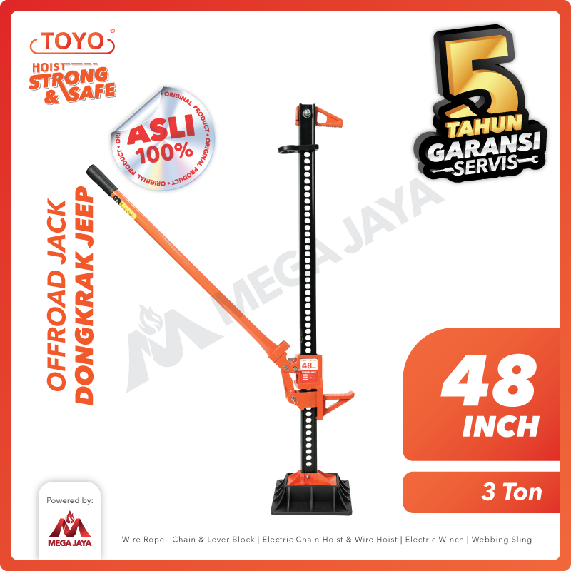 Offroad Jack / Dongkrak Mobil Farm Lift 48 Inch x 1 Meter TOYO