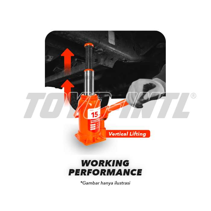 Hydraulic Bottle Jack 15 Ton