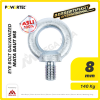 Eye Bolt / Mata Baut Galvanized M8 POWERTEC