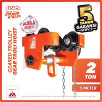 Geared Trolley / Gear Troli Hoist 2 Ton x 5 Meter TOYO