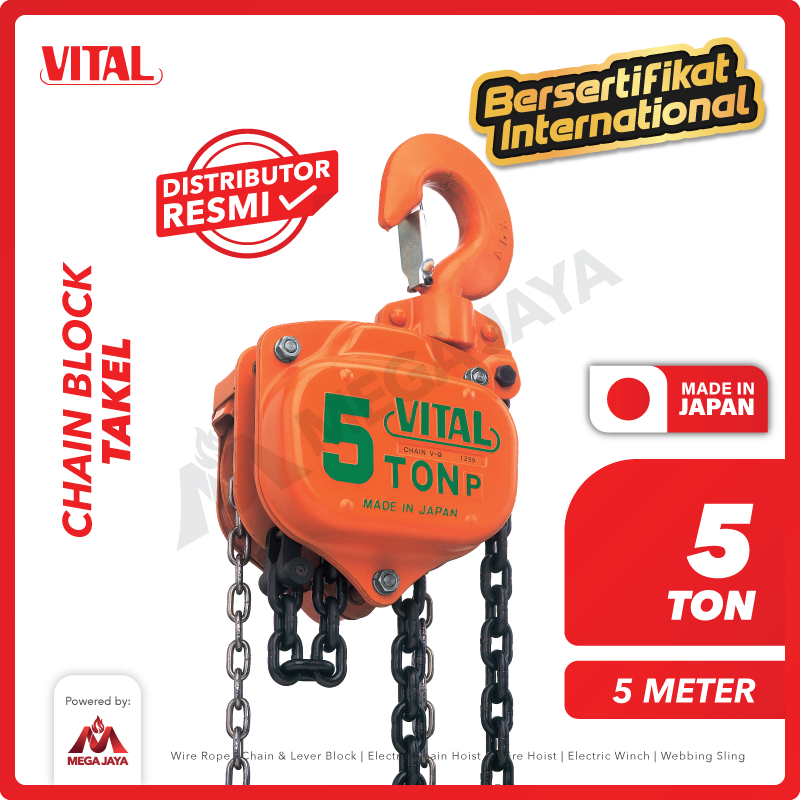 Chain Block / Takel 5 Ton x 5 Meter VITAL