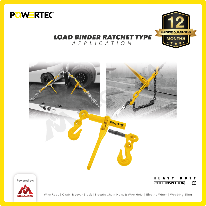 Load Binder Ratchet Type 5/16" - 3/8" POWERTEC