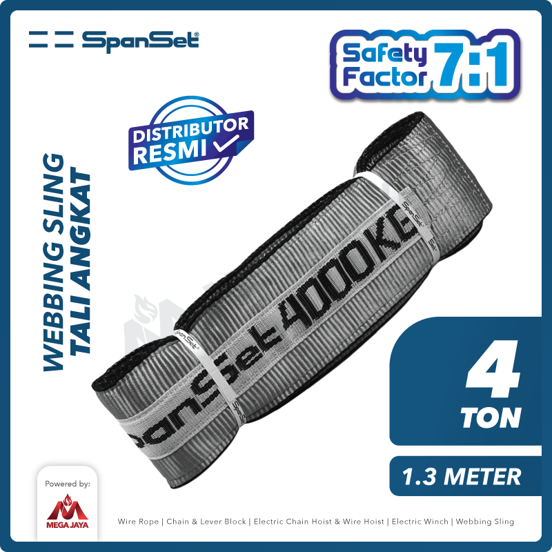 Webbing Sling Belt / Tali Angkat 4 Ton x 1,3 Meter SPANSET