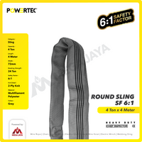 Round Sling / Roundsling 4 Ton  x 4 Meter POWERTEC Double Jacket
