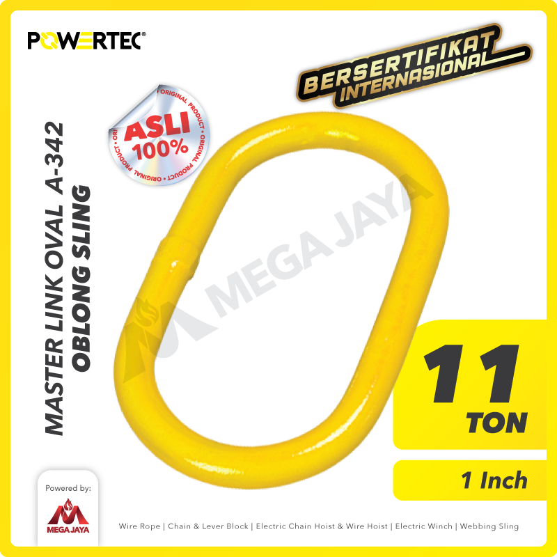 Master Link Oval A-342 11 Ton - 1" POWERTEC