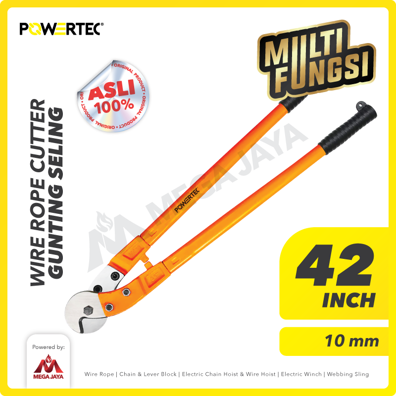 Wire Rope Cutter / Gunting Kawat Seling 42" 10mm POWERTEC
