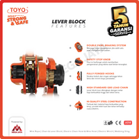 Lever Block / Lever Hoist 3 Ton x 3 Meter TOYO