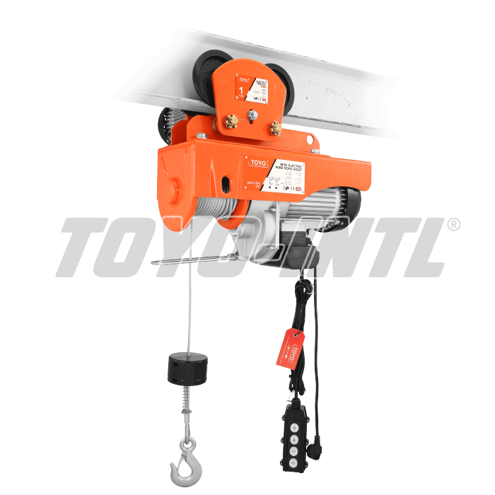 Mini Electric Hoist 1F Toyo Set 600-1200 Kg x 20 Meter (Dengan Trolley)