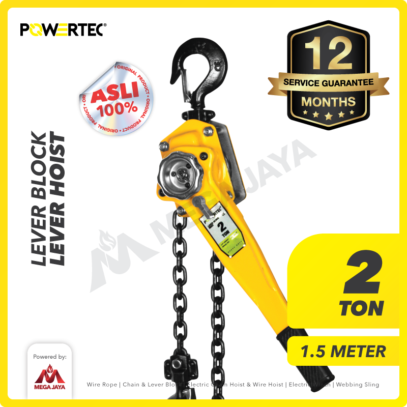 Lever Block / Lever Hoist 2 Ton x 1.5 Meter POWERTEC